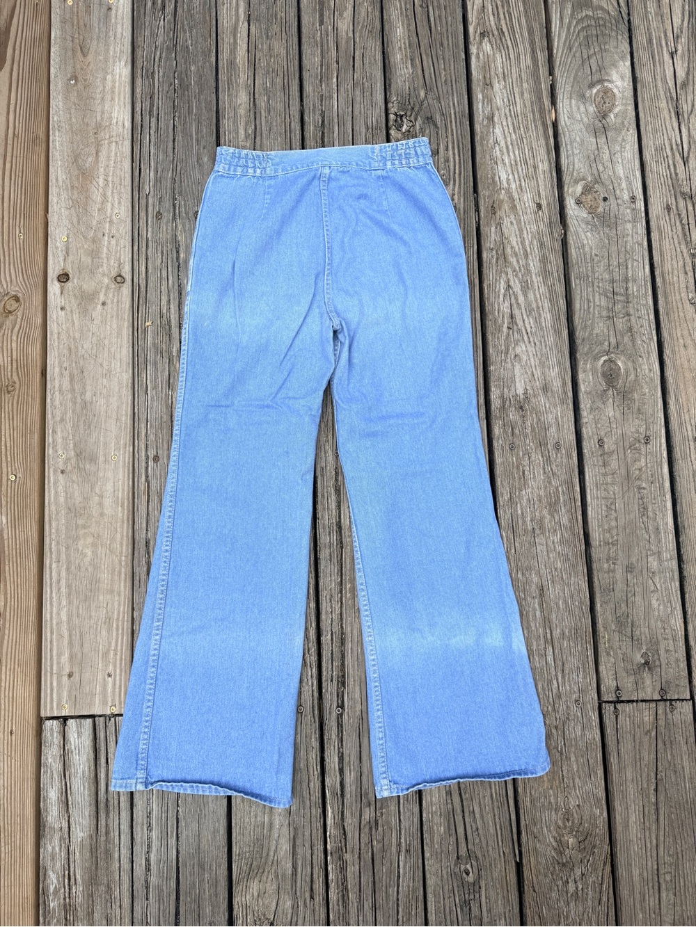 Vintage 1970s Sportswear International Denim Bell Bottom Jeans - Picture 4 of 11